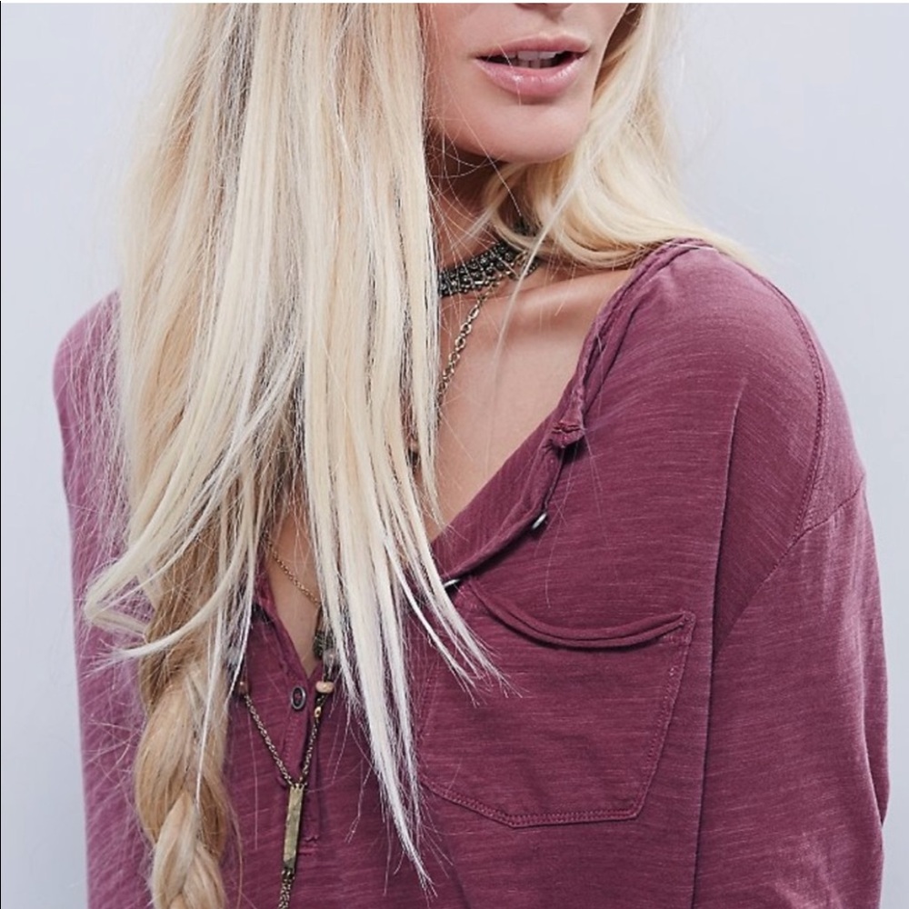 Free People Henley Top